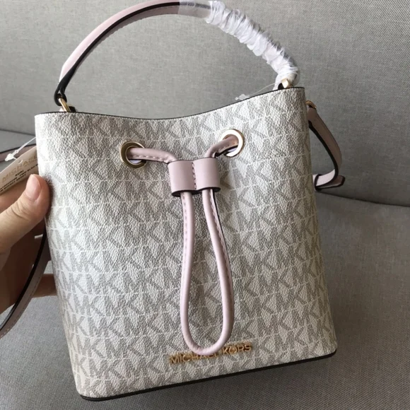 MK Women's Bag Portable Crossbody Bag Drawstring Bucket Bag - Picture 8 of 8